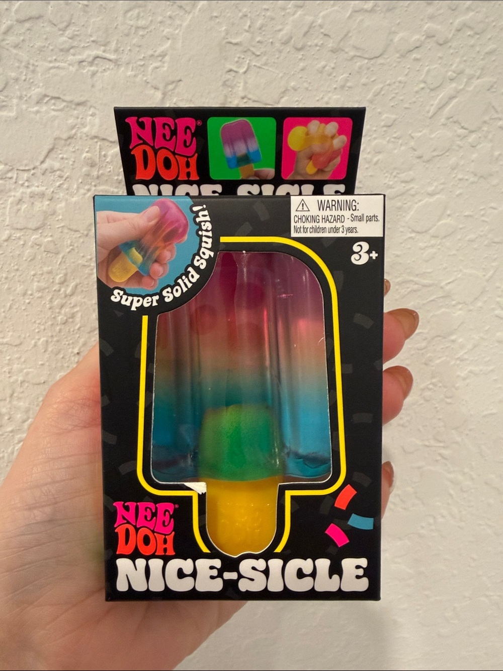 Nice-Sicle Rainbow Popsicle Squishy Toy - Multicolor